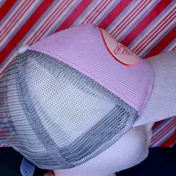 Boys Lie Pink Corduroy Snapback Trucker Hat Cherub Angel - Picture 5 of 9